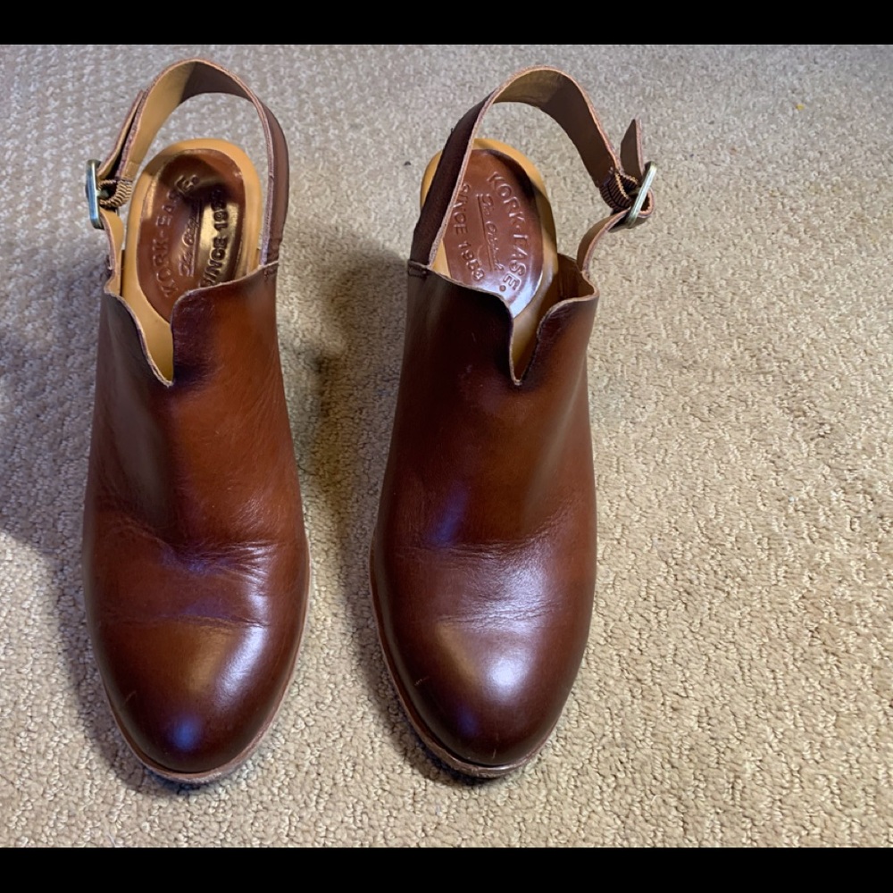 Beautiful Kork-Ease sling back heels, gently worn.